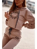 Women\'s cappuccino tracksuit set FI674 - Online store - Boutique